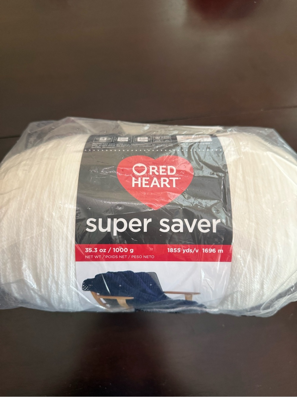 Red Heart Super Saver Yarn - White